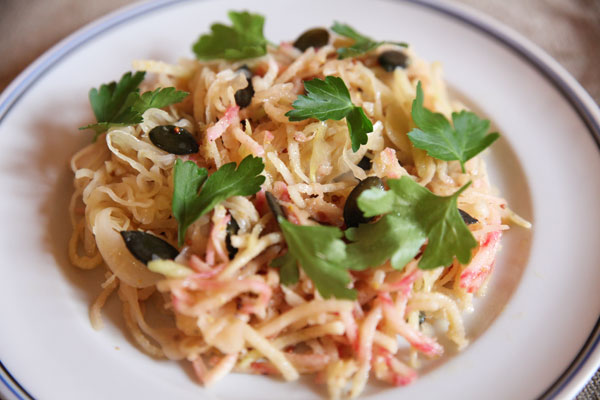 Salade de choucroute et betterave crues