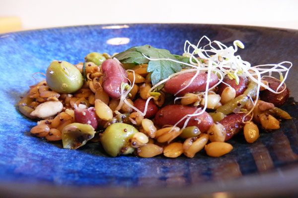 Salade d'épeautre et salicornes
