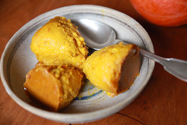 Flan de potimarron au miel