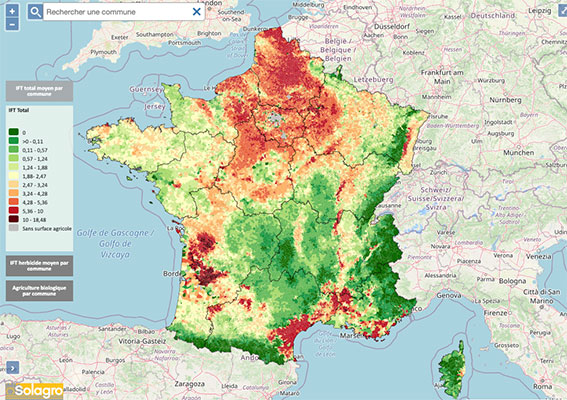 Pesticides : une carte interactive pour connaître leur utilisation par commune