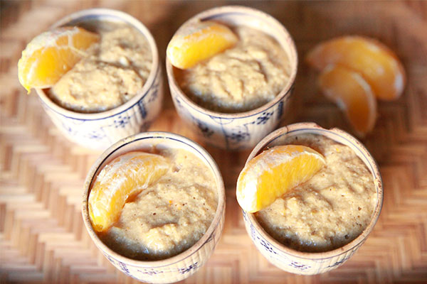 Crème mousseuse à l'orange