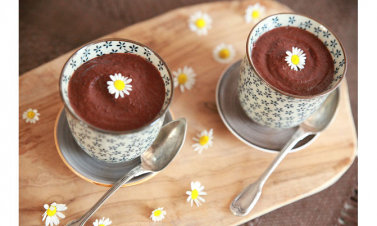 Crème au chocolat et haricots rouges