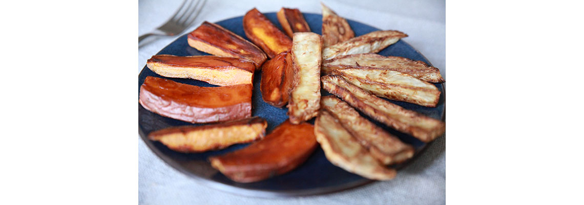 Frites de céleri et patate douce