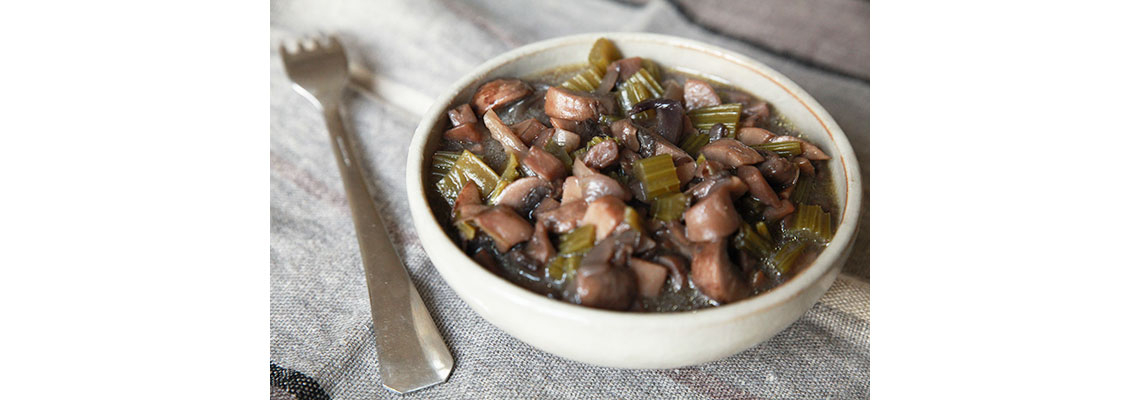 Poêlée de champignon et céleri